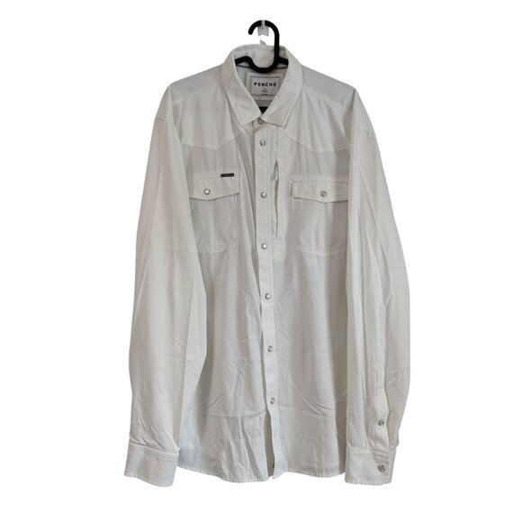 Poncho Outdoor The Odessa Pearl Snap Long Sleeve Western Shirt Mens XLarge - Picture 1 of 6